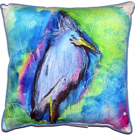 ZP438 Little Blue Heron Extra Large Zippered Pillow