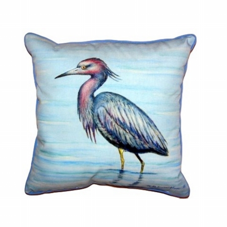 Dicks Little Blue Heron Extra Large Zippered Pillow - 20 x 24 in.