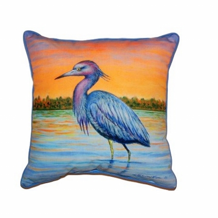 Heron & Sunset Extra Large Zippered Pillow 20 x 24 in.
