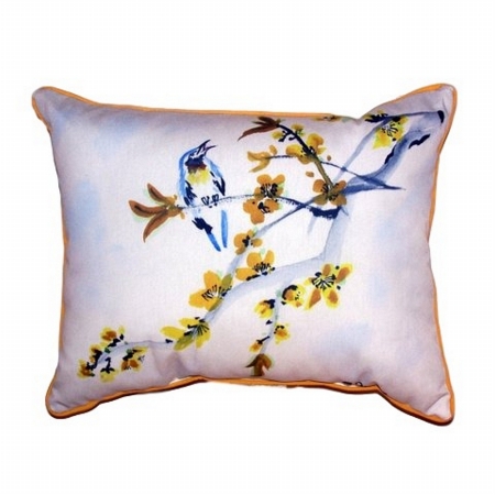 Bird & Forsynthia Extra Large Zippered Pillow - 20 x 24 in.