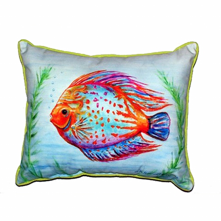 Orange Fish Large Indoor & Outdoor Pillow