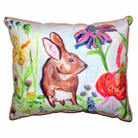 New Brown Rabbit Large Indoor & Outdoor Pillow - 16 x 20 in.