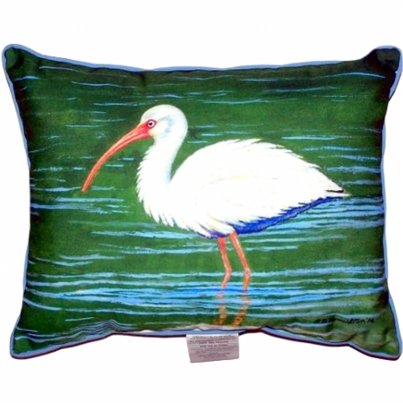 Dicks White Ibis Large Indoor & Outdoor Pillow