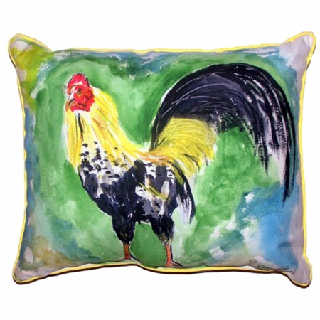 HJ449 Bantam Rooster Large Indoor & Outdoor Pillow