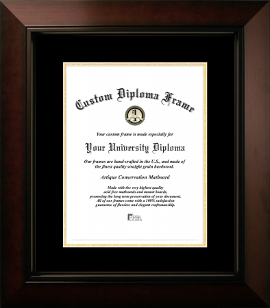 Picture of Campus Images LEGBG0011014 10 x 14 in. Legacy Certificate Frame with Black & Gold Mats&#44; Black