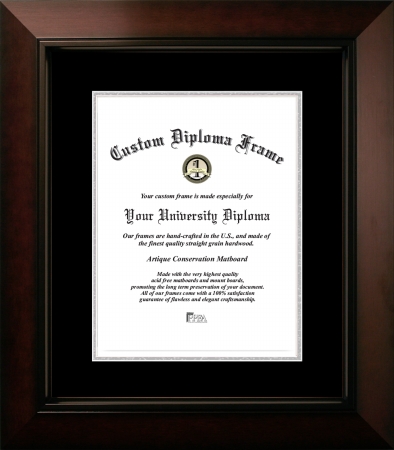 Picture of Campus Images LEGBS0011014 10 x 14 in. Legacy Certificate Frame with Black & Silver Mats&#44; Black