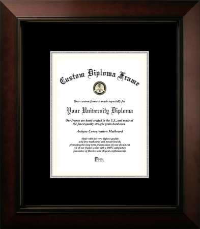 Picture of Campus Images LEGBS001810 8 x 10 in. Legacy Certificate Frame with Black & Silver Mats&#44; Black