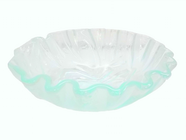 Picture of Eden Bath EB-GS42 14 in. Clear Freeform Wave Glass Vessel Sink