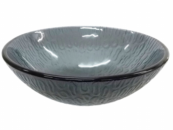 Picture of Eden Bath EB-GS43 14 in. Charcoal Freeform Hoops Glass Vessel Sink