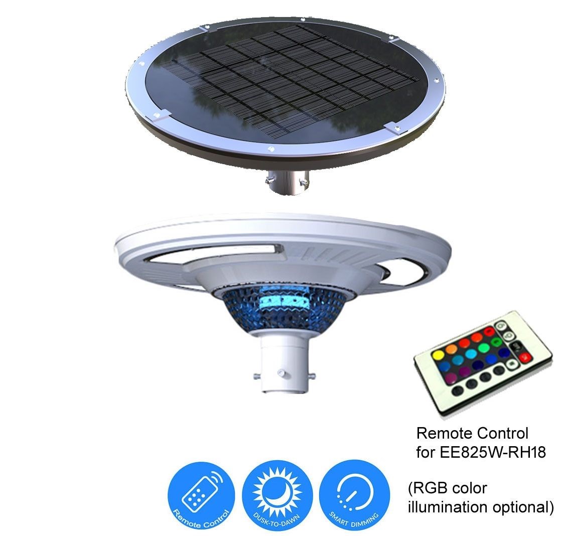 Picture of EE Systems Group EE825W-RH18 18W ELEDing Round Solar Power Smart LED Street Light