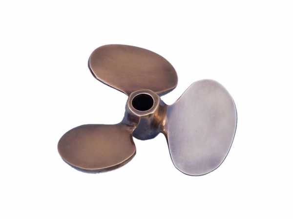 4 in. Antique Brass RMS Titanic Propeller Paperweight