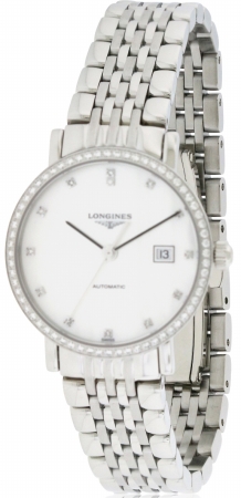 Longines Elegant Collection Stainless Steel Automatic Ladies Watch L43100876