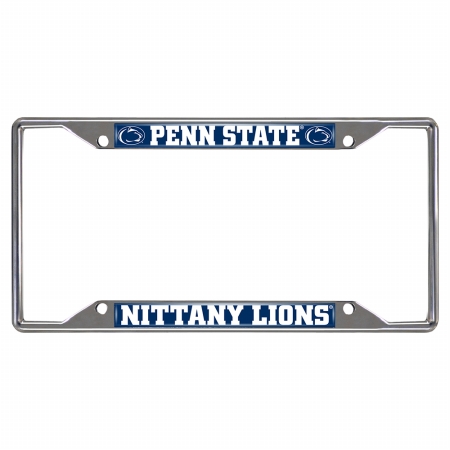 Picture of Fan Mats FAN-14880 Penn State Nittany Lions NCAA Chrome License Plate Frame