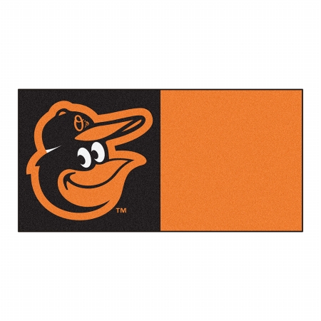 Picture of Fan Mats FAN-15170 Baltimore Orioles MLB Team Logo Carpet Tiles