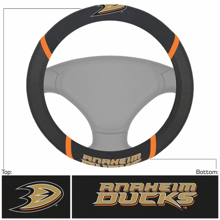 Picture of Fan Mats FAN-17197 Anaheim Ducks NHL Polyester Steering Wheel Cover