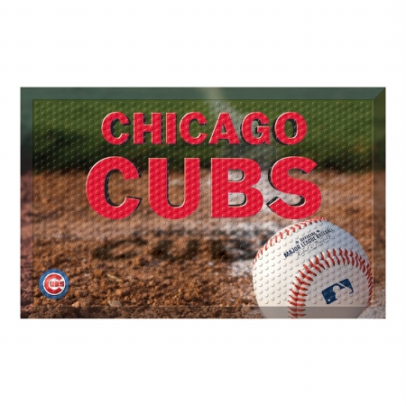 Picture of Fan Mats FAN-19012 Chicago Cubs MLB Scraper Doormat&#44; 19 x 30 in.
