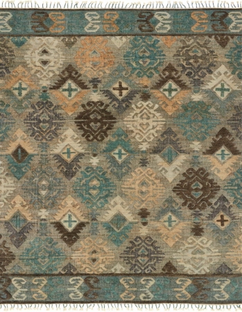 Loloi OWENOW-07FGGT160S Owen Jute & Wool Hand Woven Rectangular Rug - Fog & Graphite, 1 ft. 6 in. x 1 ft. 6 in.