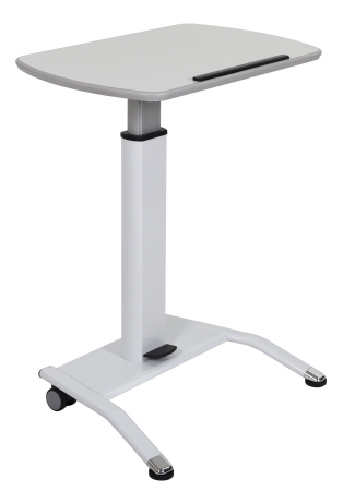 Picture of Luxor LX-PNADJ-WH Pneumatic Height Adjustable Lectern&#44; White - 17 x 42.5 x 25.5 in.