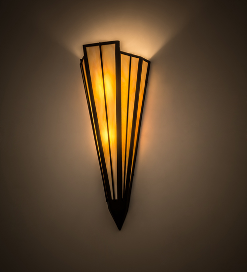 135522 8.5 in. Brum Wall Sconce, Textured Black 315.1 Spectrum