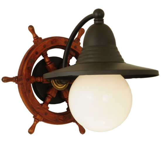 137018 12.5 in. Nautical Wall Sconce, Oil Rubbed Bronze