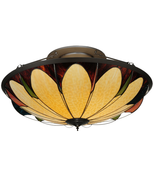 138571 42 in. Cowette Semi-Flushmount, Ba & Xa & Oa & Av & Ebr Timeless Bronze