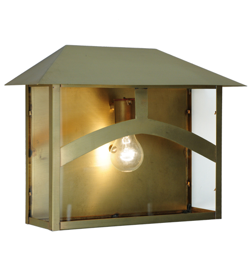 140493 16 in. Custom Seneca Wall Sconce, Clear Natural