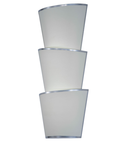 142123 16.5 in. Lenox Wall Sconce, Nickel & Eggshell