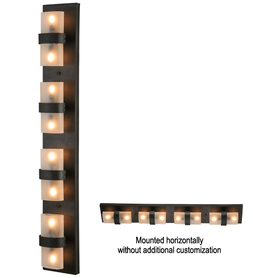 144631 6 in. Toren Up & Downlight Wall Sconce, Oiled Bronze