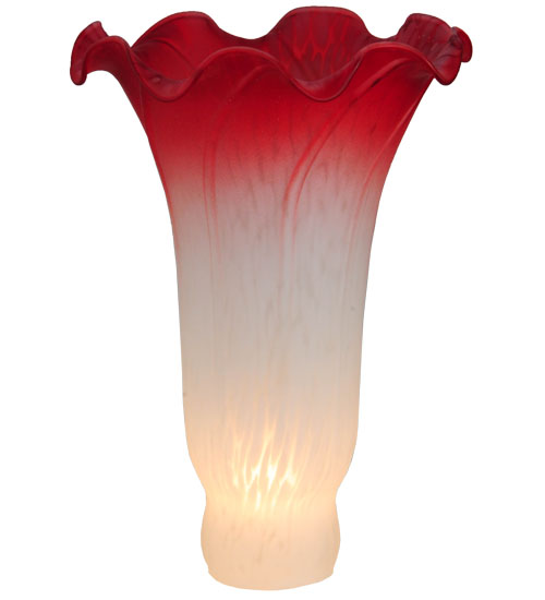 4 x 6 in. White & Red Lily Shade