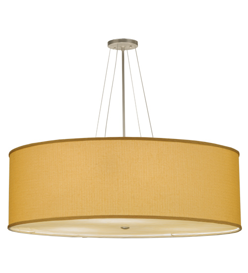 144954 36 in. Cilindro Honey Bombay Textrene Semi-Flushmount