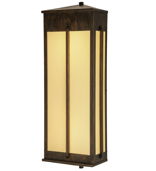 147240 18 in. Ticino Wall Sconce, Delmonico Ivory Acrylic Sb Inside