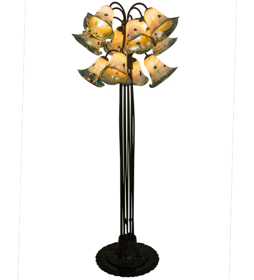 152071 62 in. Extreme Pond Lily 12 Light Floor Lamp