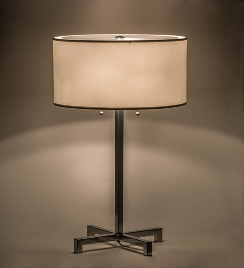 157571 32 in. Cilindro Table Lamp, Extreme Chrome