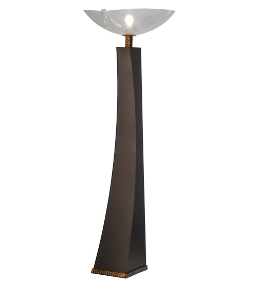 147938 70 in. Sophia Crinkle Torchiere, Zasdy