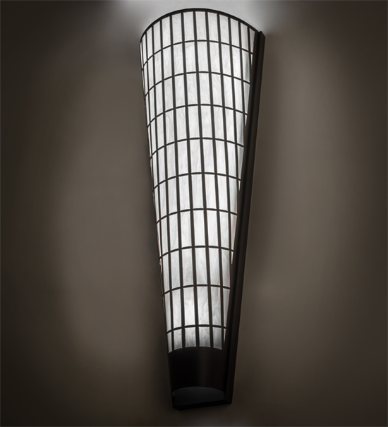 17.5 in. Kalahari Wall Sconce, Cafe Noir & Alabaster S & B In
