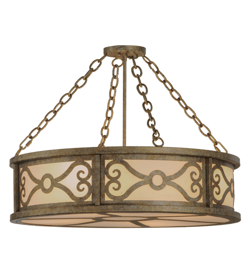 149652 26 in. Donya Semi-Flushmount, Corinth & White Acrylic Sb Out