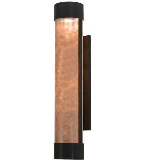 149980 6 in. Cartier Wall Sconce, Timeless Bronze & Silver Mica