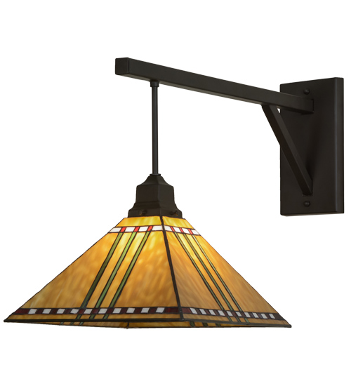 151333 13 in. Prairie Corn Wall Sconce, Oil Rubbed Bronze