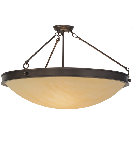 152739 30 in. Dionne Semi-Flushmount, Mahogany Bronze