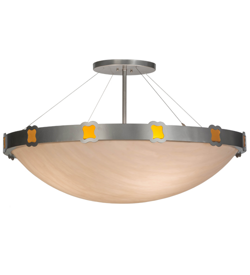 42 in. Festiva Semi-Flushmount, Brushed Nickel