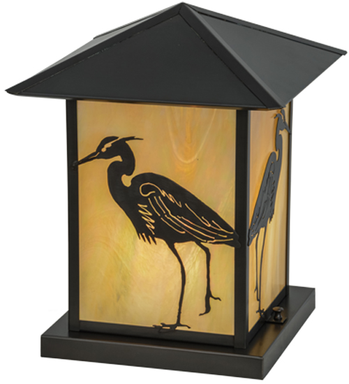 153953 12 in. Square Seneca Heron Pier Mount, Bai Craftsman