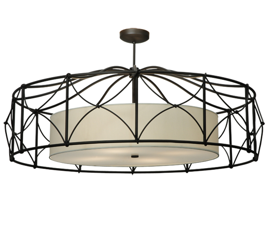 154957 53 in. Aspen Semi-Flushmount, Oil Rubbed Bronze