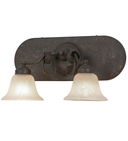 18 in. Trea 2 Light Vanity Light, Gilded Tobacco