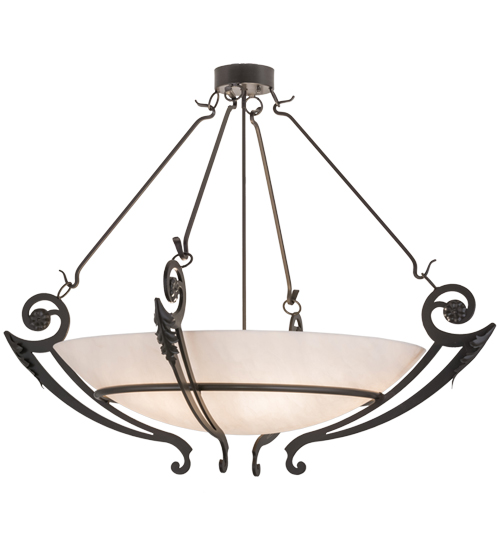 160402 50 in. Ceres Semi-Flushmount, Timeless Bronze Whitestone Idalight Sb Out