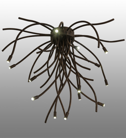 158637 40 in. Samara Flushmount, Delmonico Bronze
