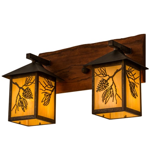 158775 20 in. Balsam Pine 2 Light Wall Sconce
