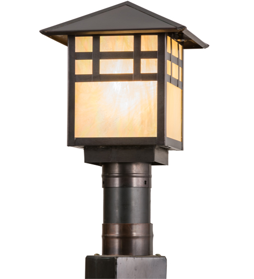 159393 9 in. Square Seneca Window Pane Post Mount, Bai Craftsman