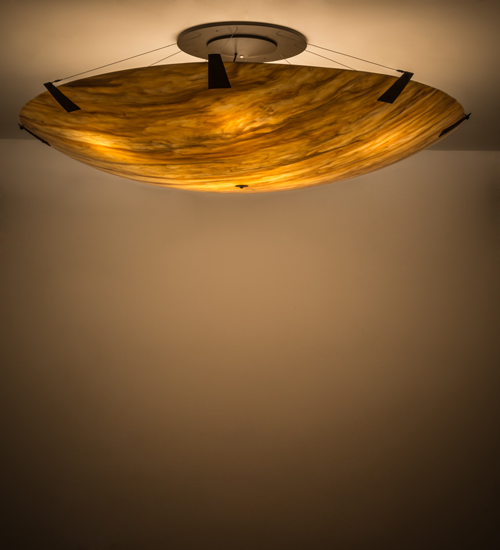 72 in. Araneta Semi-Flushmount, Oil Rubbed Bronze