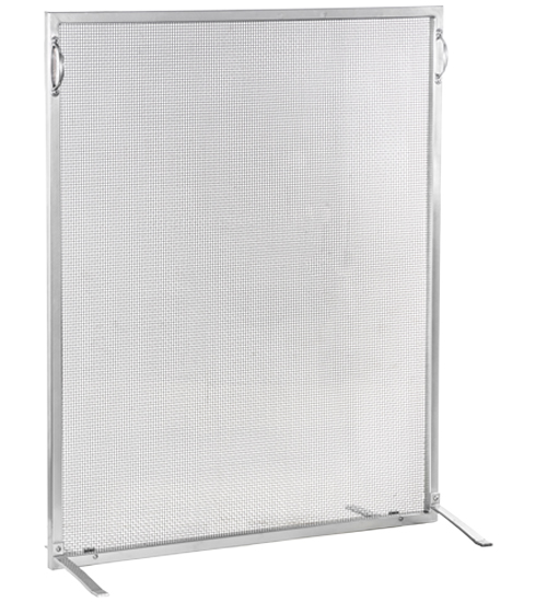 38 x 46 in. Prime Fireplace Screen, Extreme Chrome