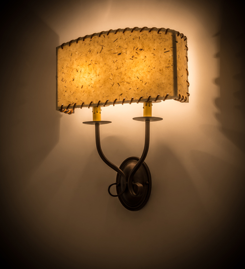 163121 14.5 in. Ranchero Wall Sconce, Mahogany Bronze